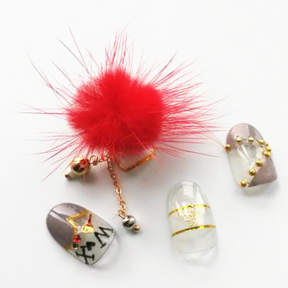 Popular Nail Decoration Charm Balls Magnetic Nail Pom Pom